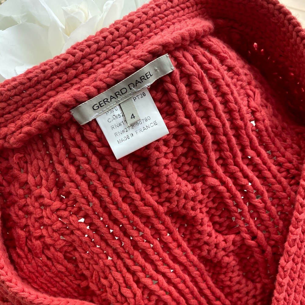 Gerard Darel Cardigan, color is rustic orange